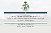 Green Energy Oilfield Services, LLC · Green Energy Oilfield Services, LLC ... Dragon Products, based in La Porte, manufactured ... 2013 Peterbilt 388 Tractors