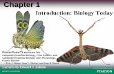 Chapter 1 · –Organisms interact continuously with the living (biotic) and nonliving (abiotic) factors in the environment. –All the living organisms in a specific area, along