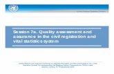 Session 7a. Quality assessment and assurance in the civil …unstats.un.org/.../wshops/Turkey/2015/docs/Presentations/Session7a.pdf · 4 Completeness Correctness or ... Secondary