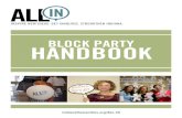 BLOCK PARTY HANDBOOK - Homepage - Indiana … · inspire new ideas. get involved. strengthen indiana. block party handbook indianahumanities.org/all-in