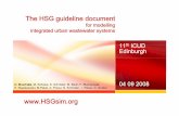 TheHSGguidelinedocumentThe HSG guideline …hsgsim.org/downloads/ICUD08_HSGsim-Guidline_Presentation.pdfEdinburgh D. Muschalla, ... Water-quality oriented objectives ... Stepwise approach