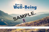 Ways to Well-Being - Wellness Calendars | AIPM · • Outdoor activity offers great cardiovascular . 2018. WELL-BEING ...