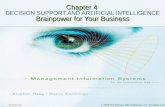 Chapter 4 DECISION SUPPORT AND ARTIFICIAL …hsharp/cis2010/ch4_book.pdfDECISION SUPPORT AND ARTIFICIAL INTELLIGENCE Brainpower for Your ... Recall from Chapter 1, the form of information