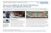 Survey Work & Soil Testing In Your Neighborhoodphillywatersheds.org/doc/GSI/SurveyWorkFlyer_Final.pdf · Survey Work & Soil Testing In Your Neighborhood ... pollution out of our waters.