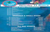 MAIN STAGE PROGRAMME - City of Kalamunda - STAGE PROGRAMME 2:00 Gates open 2:00 - 2:20 Red Sea Pedestrians 2:30 - 2:50 Silken Rhythms 2:50 - 3:00 Welcome to Country 3:00 - 3:05 Official