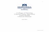 CNS Adult Clinical Manual Fall 07 - Montana State … speaking, mentors provide short-term clinical experiences while preceptors work with students over a longer period of time. ...