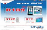 Chatz Brochure JUNE 2015 - Aliwal North 1 2015/05/25 3:45 PM ... Only smartphone with PS4 gaming SMART M R509 SMART S ... SMART M 120 Anytime minutes 300MB …