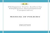 Philippine Ports Authority Employees Development Cooperativeppaedco.com/Draft Manual of Policies-rev2 new combin… ·  · 2013-03-06Philippine Ports Authority Employees Development