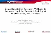 Using Qualitative Research Methods to Improve Physician … Grand Rounds... · ... (2014). On Methods: What’s the difference between qualitative and quantitative approaches? The