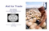 Aid for Trade - UNITAR complement to –but not a substitute for ... Case study: AFT in Mauritius ... – 10% of aid for trade is channeled through regional and multi-countryPublished
