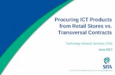 Procuring ICT Products from Retail Stores vs. … SITA Research Report - Procuring ICT Products from Retail Stores vs. Transversal Contracts . ... low performance drive 5 00 GB 7200rpm