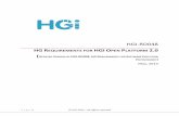 HG REQUIREMENTS FOR HGI OPEN PLATFORM 2 · HGI-RD048 HG Requirements for HGI Open Platform 2.0 ... HGI-RD048 adds basic requirements to support USB based hardware extendibility for