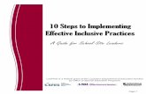 10 Steps to Implementing Effective Inclusive Practiceslaspdg.org/files/10 Steps Final Guide.pdf · 10 Steps to Implementing Effective Inclusive ... 10 Steps to Implementing Effective