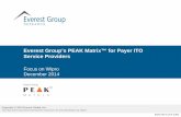 Everest Group’s PEAK Matrix™ for Payer ITO Service … for healthcare payers and service ... India & Middle East . Global ... Everest Group’s PEAK Matrix is a composite index