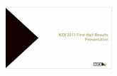 NZX 2011 First Half Results Presentation · 2% and 4% across circa 60% of revenue, resulting in both revenue and margin growth Seasonality in Agri businesses sees revenue typically