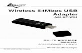 Wireless 54Mbps USB Adapter - Atlantis-LandV1.1)_MX0… · Where solutions begin ISO 9001:2000 Certified Company Wireless 54Mbps USB Adapter A02-UP-W54 MULTILANGUAGE MANUAL A02-UP-W54(V1.1)_MX01