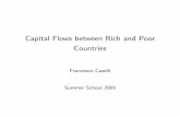 Capital Flows between Rich and Poor Countries · Capital Flows between Rich and Poor Countries Francesco Caselli Summer School 2005
