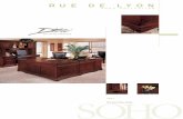 RUE DE LYON - California Office Furniturecaloffice.com/_images/VeneerDesks/dmi/Rue-De Lyon-Soho-Collection.… · W54.25 D23 H60.25 • Deluxe two-tier pull-out keyboard tray with