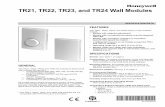 63-1321ES—04 - TR21, TR22, TR23, and TR24 Wall Modules · SPECIFICATION DATA 63-1321ES-04 TR21, TR22, TR23, and TR24 Wall Modules GENERAL The TR21, TR22, TR23, and TR24 are a …