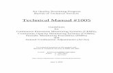 Technical Manual #1005 - New Jersey June 1 2010 Final.pdfreview, the Performance Specification Test (PST) protocol review, PST report review; ... CEMS must not exceed 44 °F. This