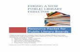 Hiring a NEW public Library director - Montanadocs.msl.mt.gov/learningweb/documents/LibraryDevelopment/Hiring...HIRING A NEW PUBLIC LIBRARY DIRECTOR ... especially integrated library
