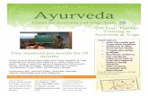 2016 - 2017 Ayurveda Center &Yoga & for Ayurveda and ... - 2017 Yoga, Ayurveda and Pranayama Ayurveda Center &Yoga & for Ayurveda and Yoga Study 200-hour Teacher Training in Ayurveda