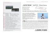 APC Series - Measurement, Control & Calibration … DESCRIPTION The JOFRA APC calibrators are the latest in the new generation of AMETEK handheld pressure calibrators. This series