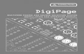 DigiPage - Australian Monitor · The Australian Monitor Installation Series DigiPage is a 3 rack unit multizone paging and source selection system that offers