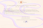 3rd International Rhythmic Gymnastics Tournament · 3rd International Rhythmic Gymnastics Tournament 1 ... training February 19/2/2016 ... There is a flight by Astra Airlines from