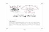 Catering Menu - Explore Wisconsin | Wisconsin Tourism ...€¦ · Page 1 Our history— Lisa and Paul have operated the Sweet Shoppe, Bakery & Catering since 2005. Lisa has been in