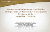 Review and Guidelines of Care for the Postoperative ... Camp...Review and Guidelines of Care for the Postoperative Orthotopic Liver Transplant Recipient in the Intensive Care Unit