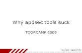 Why appsec tools suck | tssci-security · • Interest in appsec tools • Write for tssci-security.com • Involved with OWASP. ... R.Barnett BlackHat DC 09. Title: Why appsec tools