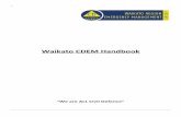 Waikato CDEM Handbook - waikatocivildefence.govt.nz · Waikato CDEM Handbook . Page 1 ... AFTN Aeronautical Fixed Telecommunication ... Organisations of Aotearoa AOG All of Government