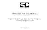 MANUAL DE SERVICIO - diagramas.diagramasde.comdiagramas.diagramasde.com/otros/MANUAL_ELECTROLUX.pdf · manual de servicio service manual refrigerador dff37/40/44 refrigerator dff37/40/44