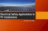 Electrical Safety in PV Arrays - American Industrial ... · Solar Cell Primer •~90% of current PV is based on silicon technology. •Silicon Product Types: •Monocrystalline silicon