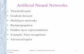 Artificial Neural Networks - University of Minnesota Duluthrmaclin/cs5751/notes/Chapter04-1PerPage.pdf · CS 5751 Machine Learning Chapter 4 Artificial Neural Networks 27 Convergence