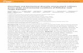 Phenotypic and biochemical diversity among peach cultivars ... · Phenotypic and biochemical diversity among peach cultivars grown under environmental conditions of Pothohar (salt