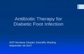 Antibiotic Therapy for Diabetic Foot Infection - ACP · Antibiotic Therapy for Diabetic Foot Infection ... culture and histology (strong, moderate). ... Antibiotic Therapy for Diabetic