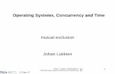Operating Systems, Concurrency and Time - TU/ejohanl/educ/OSRTWS/04 MutualExclusion.pdf17-Dec-17 1 mutual exclusion Johan Lukkien Operating Systems, Concurrency and Time Johan J. Lukkien,