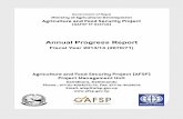 Annual Progress Report - Agriculture and Food Security Project Report 2013-14_1428225662.pdf · Agriculture and Food Security Project (AFSP) i Annual Progress Report ... Project Management