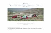 Nepal Agriculture and Food Security Project (AFSP) IE CN... · Nepal Agriculture and Food Security Project ... Nepal Thematic Report on Food Security and Nutrition 2013 found that