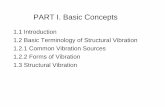 PART I. Basic Concepts - Technische Universität München · 1.2 Basic Terminology of Structural Vibration • The term vibration describes repetitive motion that can be measured