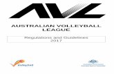 AUSTRALIAN VOLLEYBALL LEAGUE · Australian Volleyball League ... Officiating the appointed match as set-out in the FIVB ... 12 players – 11 regular + 1 Libero Score sheet ...