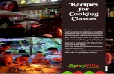 Recipes for Cooking Classes for Cooking Classes During our cooking classes we will teach you how to prepare at least five traditional Thai dishes from this book - let.