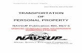 TRANSPORTATION OF PERSONAL PROPERTY - … of Personal Property . ... Director PDTATAC Case RR15010 . 21 Policy ... Navy’s Personal Property Audit System