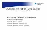 Oblique Wind on Structures - powline.com · Oblique Wind on Structures an inconvenient truth By: ... Foundation Reaction ... provide oblique wind on structures.