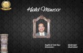 English &UrduText: KhalidIqbal Presentation: Shoaib Sobanidow79.com/wp-content/uploads/2017/04/164.-Khalid-Manzur.pdf · never tried to attract limelight out during college days.