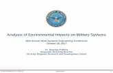 Analysis of Environmental Impacts on Military Systems ·  · 2018-01-16Analysis of Environmental Impacts on Military Systems ... • Solutions for big data viewed in browsers ...