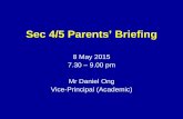 Sec 4/5 Parents’ Briefing - Unity Secondary School Homeunitysec.moe.edu.sg/qql/slot/u514/Parents Resources...- General Paper (H1) - Mother Tongue Language (H1) - Project Work (H1)