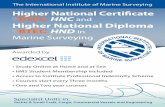 Higher National Certificate HNC Higher National Diploma HNDsurveycourses.com/wp-content/uploads/2013/09/IIMS-BTEC-HNC-HND... · Higher National Diploma ... Marine Surveying Higher